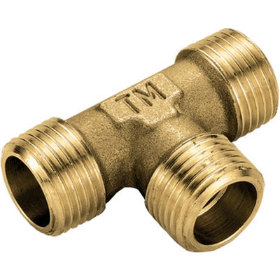 TEE MMM IN OTTONE GIALLO- 3/4 x 3/4 x 3/4- TIEMM- pezzi 5