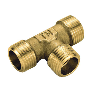 TEE MMM IN OTTONE GIALLO- 3/4 x 3/4 x 3/4- TIEMM- pezzi 5