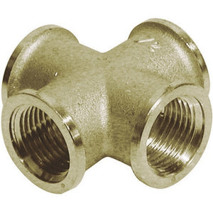 CROCE FEMMINA IN OTTONE GIALLO- Diam. 1/2- TIEMM- pezzi 1