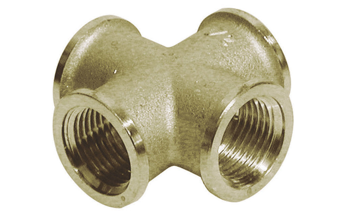 CROCE FEMMINA IN OTTONE GIALLO- Diam. 1/2- TIEMM- pezzi 1