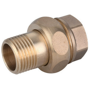 RACCORDO DIRITTO MF 3 PEZZI OTTONE GIALLO IBP- 1  -CONF- FAIDF- pezzi 1