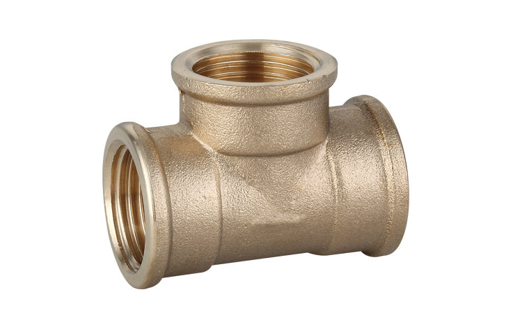 TEE FF IN OTTONE GIALLO IBP- 3/8- IBP- pezzi 1