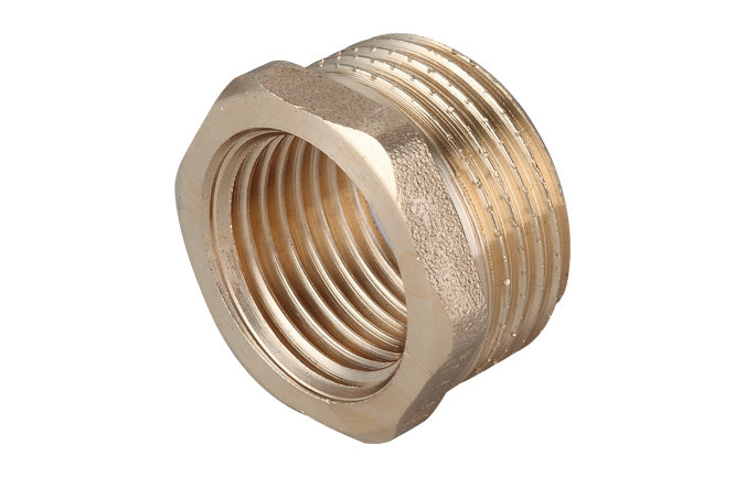 RIDUZIONE MF IN OTTONE GIALLO IBP- 3/4 x 3/8 -CONF- FAIDF- pezzi 1