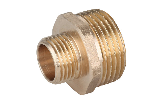 NIPPLE DIRITTO RIDOTTO MM OTTONE GIALLO IBP- 2 x 11/2- IBP- pezzi 1