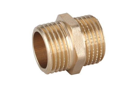 NIPPLE DIRITTO MM IN OTTONE GIALLO IBP- 3/4 -CONF- FAIDF- pezzi 1