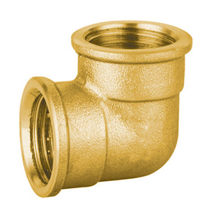 GOMITO FF IN OTTONE GIALLO PESANTE IBP- 3/8- IBP- pezzi 1