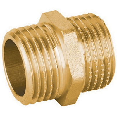 NIPPLE DIRITTO MM IN OTTONE GIALLO PESANTE IBP- 11/2- IBP- pezzi 1