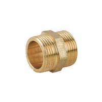 NIPPLE DOPPIO MM IN OTTONE GIALLO- 3/8- CAVAL- pezzi 1