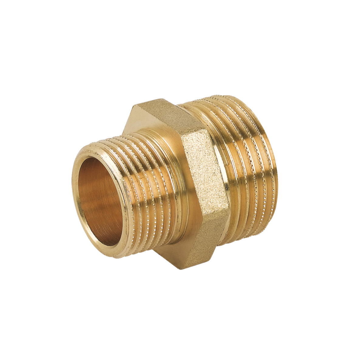 NIPPLE DOPPIO RIDOTTO MM IN OTTONE GIALLO- 11/2 x 2- CAVAL- pezzi 1