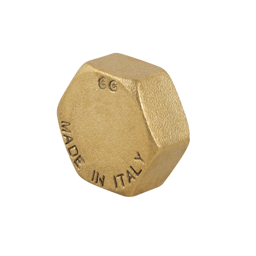 TAPPO FEMMINA IN OTTONE GIALLO- 1/2- CAVAL- pezzi 1
