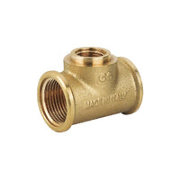 TEE RIDOTTO FFF IN OTTONE GIALLO- 1 x 3/4 x 1- CAVAL- pezzi 1