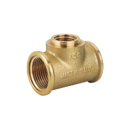 TEE RIDOTTO FFF IN OTTONE GIALLO- 1 x 3/4 x 1- CAVAL- pezzi 1