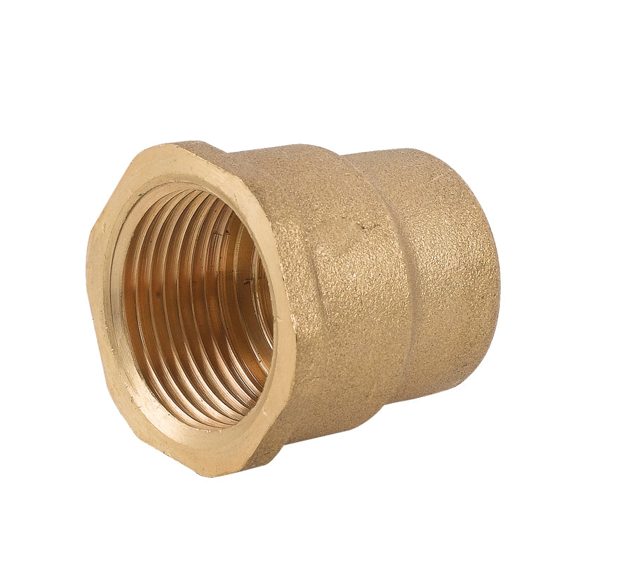 MANICOTTO RIDOTTO FF IN OTTONE GIALLO- 3/8 x 1/2- CAVAL- pezzi 1