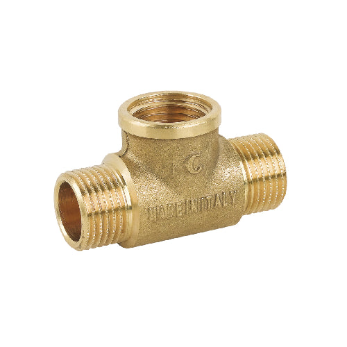TEE MFM IN OTTONE GIALLO- 3/8- CAVAL- pezzi 1