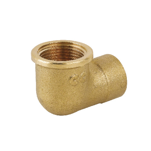GOMITO RIDOTTO FF IN OTTONE GIALLO- 1 x 3/4- CAVAL- pezzi 1