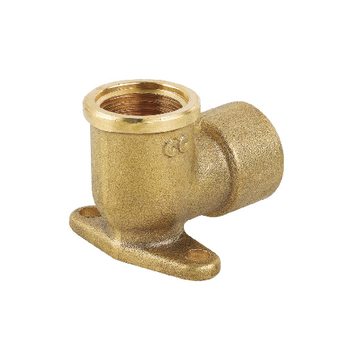 GOMITO FF CON FLANGIA IN OTTONE GIALLO- 1/2- CAVAL- pezzi 1
