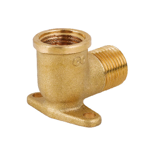 GOMITO MF CON FLANGIA IN OTTONE GIALLO- 1/2- CAVAL- pezzi 1