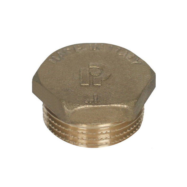 TAPPO MASCHIO ESAGONALE OTTONE GIALLO- 1/4- RINAL- pezzi 1