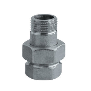 RACCORDO DIRITTO 3 PEZZI NICHELATO- 1/2 Cromo- RINAL- pezzi 1