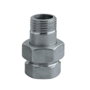 RACCORDO DIRITTO 3 PEZZI NICHELATO- 1/2 Cromo- RINAL- pezzi 1