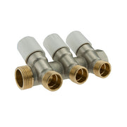 COLLETTORE DI DISTRIBUZIONE CON VITONI DI CHIUSURA- 1 x 1/2  2 Vie- TDMB- pezzi 1