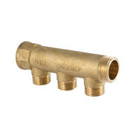 COLLETTORE LINEARE IN OTTONE GIALLO- 3/4 X 1/2 2 Vie- TDMB- pezzi 1