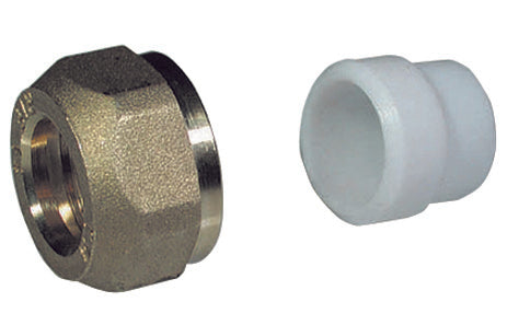 DADO E MONOCONO IN TEFLON- 1/2 x 10- TIEMM- pezzi 50