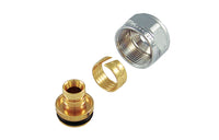 ADATTATORE CROMO PER TUBO MULTISTRATO- 16x2- TIEMM- pezzi 1