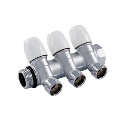 COLLETTORE DI DISTRIBUZIONE MAXIMA CON RUBINETTI D' ARRESTO- 3/4 x 1/2- TIEMM- pezzi 1