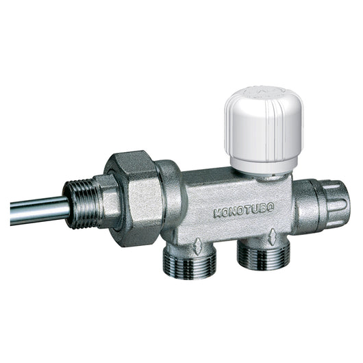 VALVOLA MONOTUBO TERMOSTATIZZABILE CROMATA (FAR)- 3/4 x 12- FAR- pezzi 1