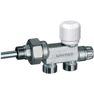 VALVOLA MONOTUBO TERMOSTATIZZABILE CROMATA (FAR)- 1 x 12 Sx- FAR- pezzi 1