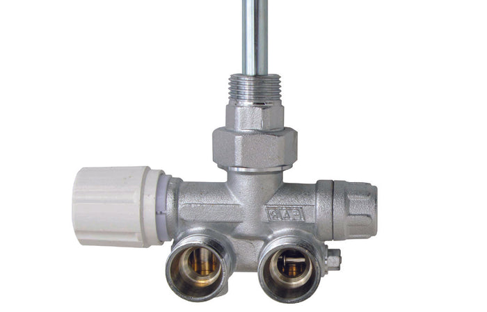 VALVOLA MONO-BITUBO TERMOSTATIZZABILE SQUADRA DX C/BOCCHETTONE (FAR)- Diam. 1/2- FAR- pezzi 1