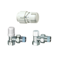 KIT VALVOLA + DETENTORE A SQUADRA + TESTA TERMOSTATICA ATTACCO FERRO- 3/4- FAR- pezzi 1