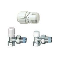 KIT VALVOLA + DETENTORE A SQUADRA + TESTA TERMOSTATICA ATTACCO FERRO- 3/4- FAR- pezzi 1