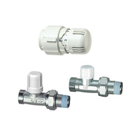 KIT VALVOLA + DETENTORE DIRITTO + TESTA TERMOSTATICA- 3/8- FAR- pezzi 1