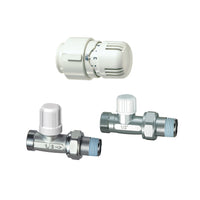 KIT VALVOLA + DETENTORE DIRITTO + TESTA TERMOSTATICA- 3/8- FAR- pezzi 1