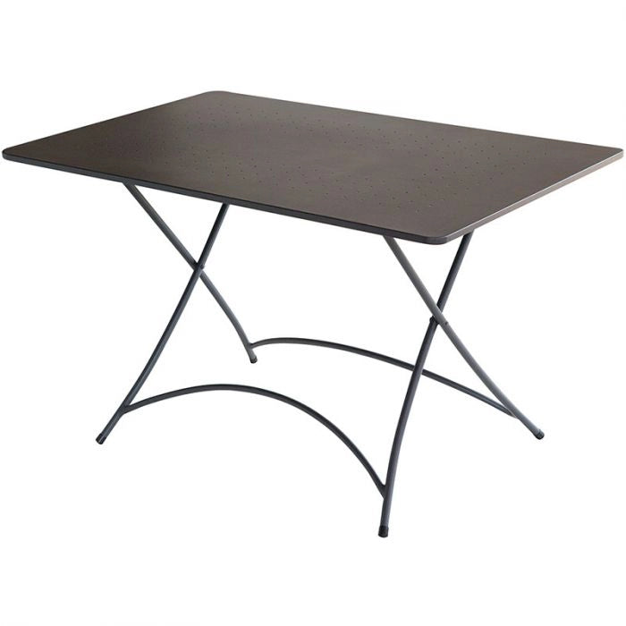 Tavolo Rettangolare Pieghevole In Ferro Arizona 120x80 Cm Misure: 70 x 70 cm