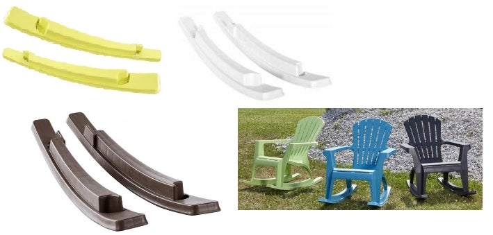 RESINA:POLTRONA DOLOMITI SET BASCULE ROCKERS BIANCHE