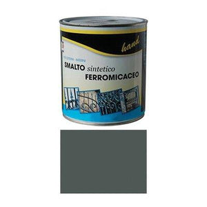 SMALTO FERROMICACEO A SOLVENTE HAND - GRIGIO MEDIO ML 750- 6 pezzi