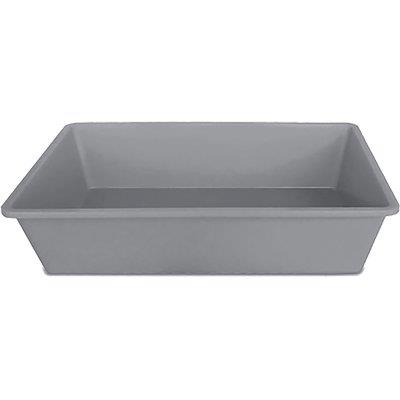 TOILETTE X GATTI APERTA STEFANPLAST - PP GRIGIO CM 50X35 H.CM 12- 10 pezzi