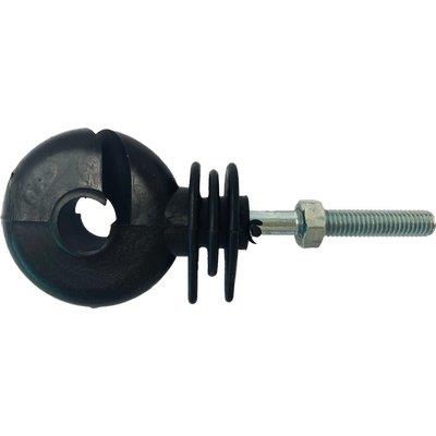 ISOLATORE ELETTRORECINZIONE OCCHIOLO VITE FERRO - X FILO + CORDA- 50 pezzi