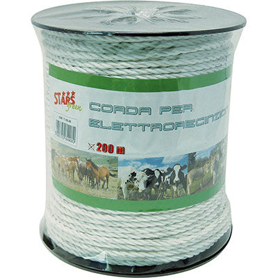 CORDA ELETTRORECINZIONE STARS  FILI ACCIAIO 6 MM 6 MT 200