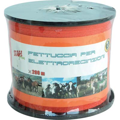 FETTUCCIA ELETTRORECINZIONE STARS  FILI ACCIAIO INOX  6 MM 20 MT 200