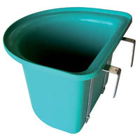 MANGIATOIA CAVALLI STACCIONATA PESANTE  PLASTICA/METALLO CM 39X32 H.CM 26