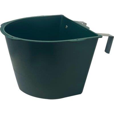 MANGIATOIA CAVALLI STACCIONATA  PLASTICA/METALLO CM 35X34 H.CM 24