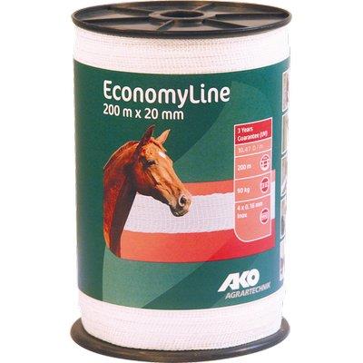 FETTUCCIA ELETTRORECINZIONE AKO KERBL  FILI ACCIAIO INOX 4 MM 20 MT 200