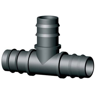 TEE PORTAGOMMA X TUBO CONIGLI - MM 10X10X10- 100 pezzi