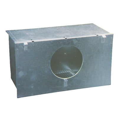 NIDO ESTERNO X GABBIA CONIGLI OMZ - ACCIAIO ZINC CM 45X24 H.CM 25- 2 pezzi