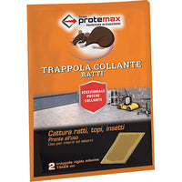 TRAPPOLA TOPI ADESIVA PROTEMAX - CM 30X20 CF=PZ 2- 12 confezioni