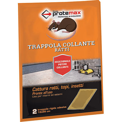 TRAPPOLA TOPI ADESIVA PROTEMAX - CM 30X20 CF=PZ 2- 12 confezioni